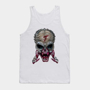 Predator Skull La Calavera Loteria Tank Top